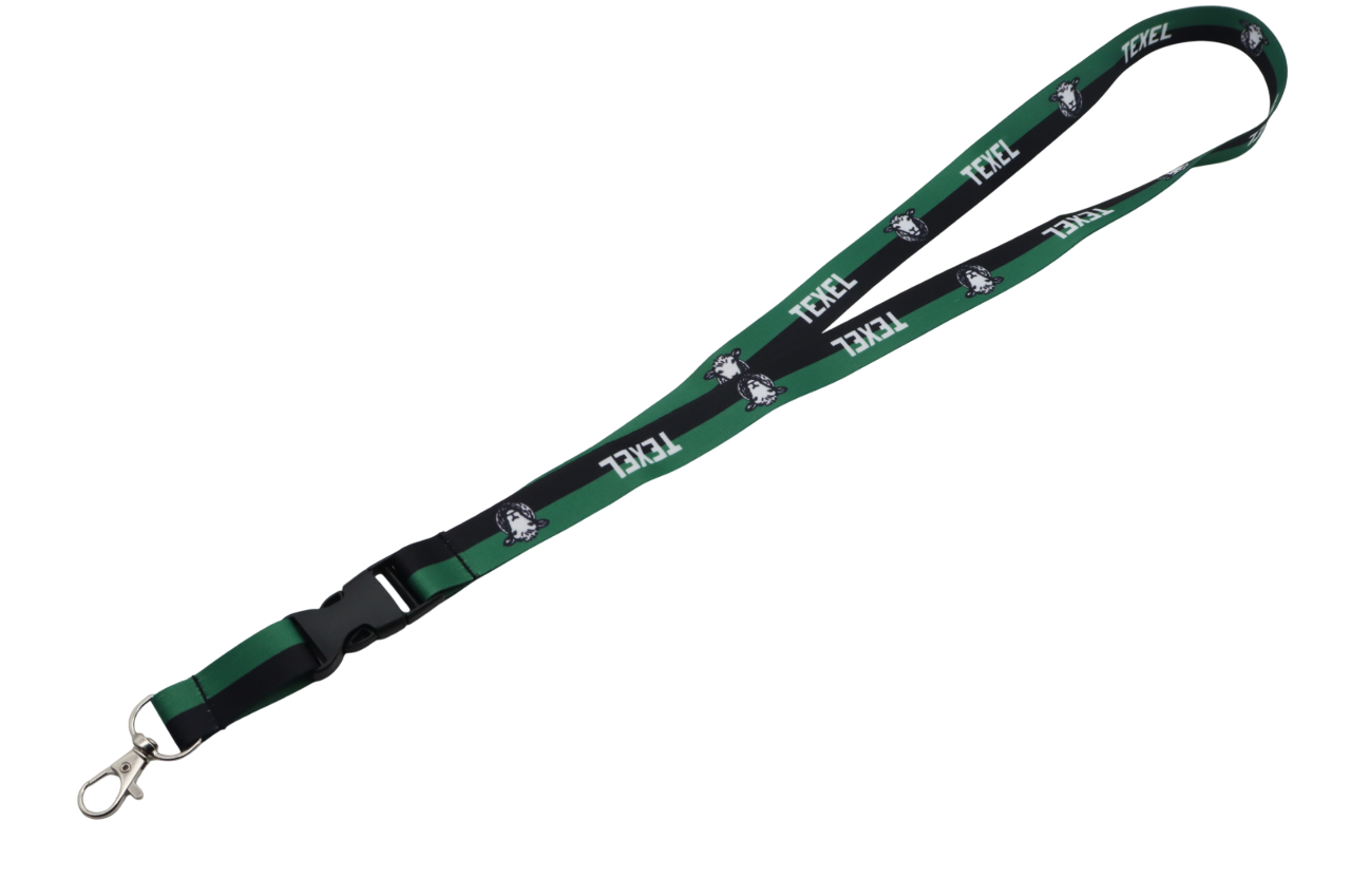 Texel Keycord groen-zwart