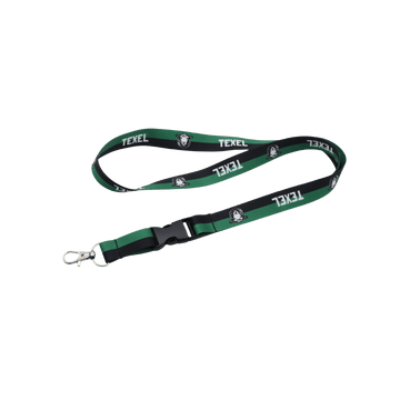 Keycord Texel souvenir groen-zwart met schaapje