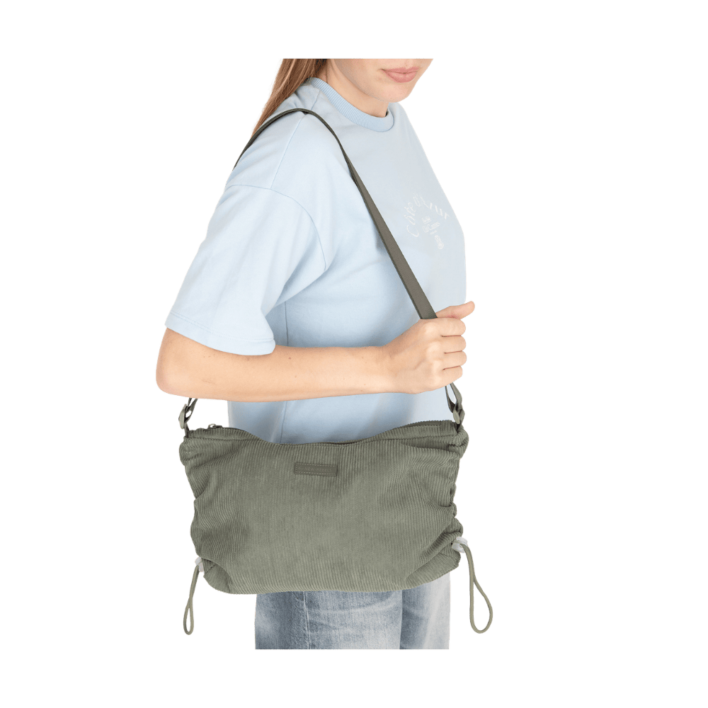 Trendy New Rebels Ribbi Schoudertas – Stijlvolle Crossbody van Zachte Corduroy