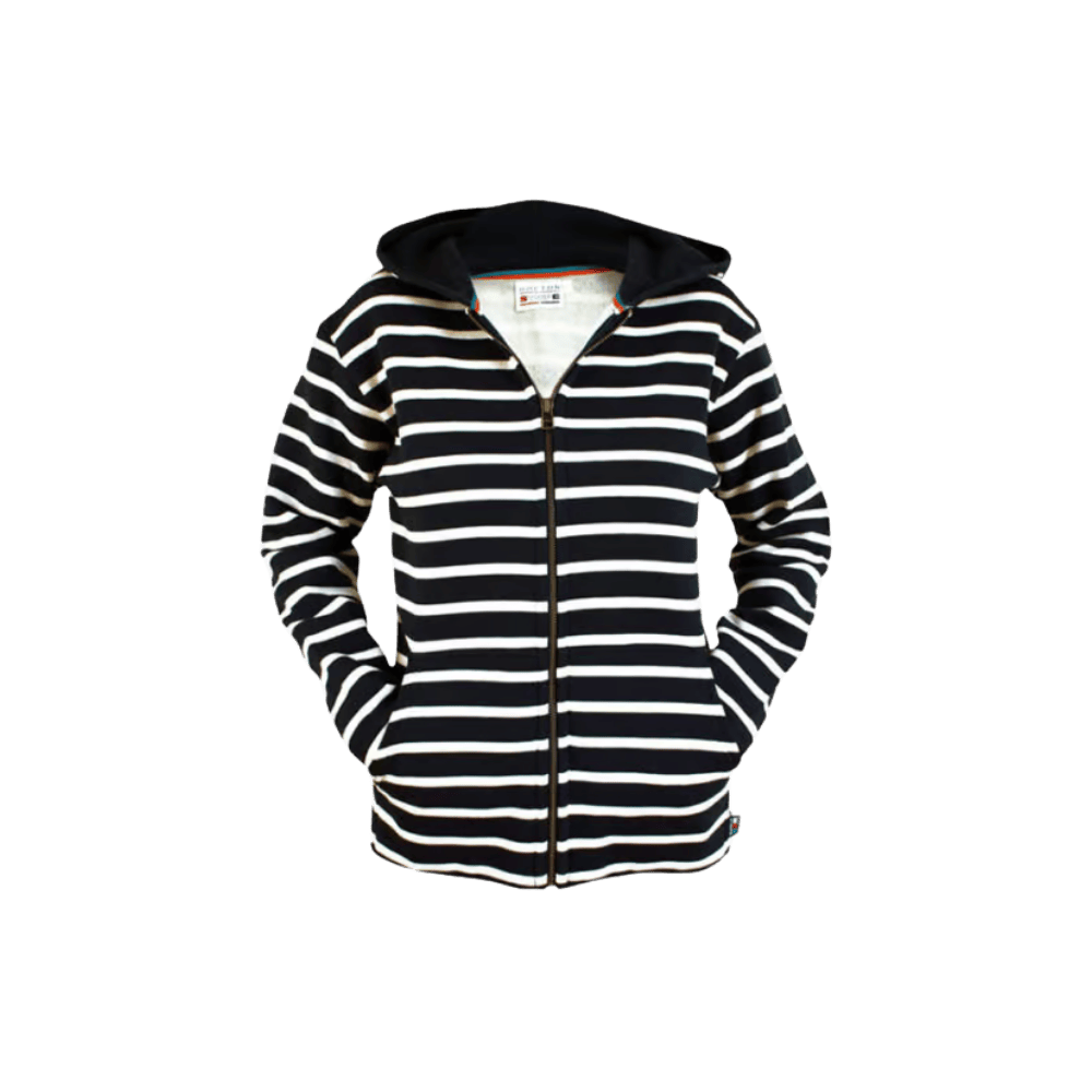 Maritiem Breton Stripe Vest met Capuchon