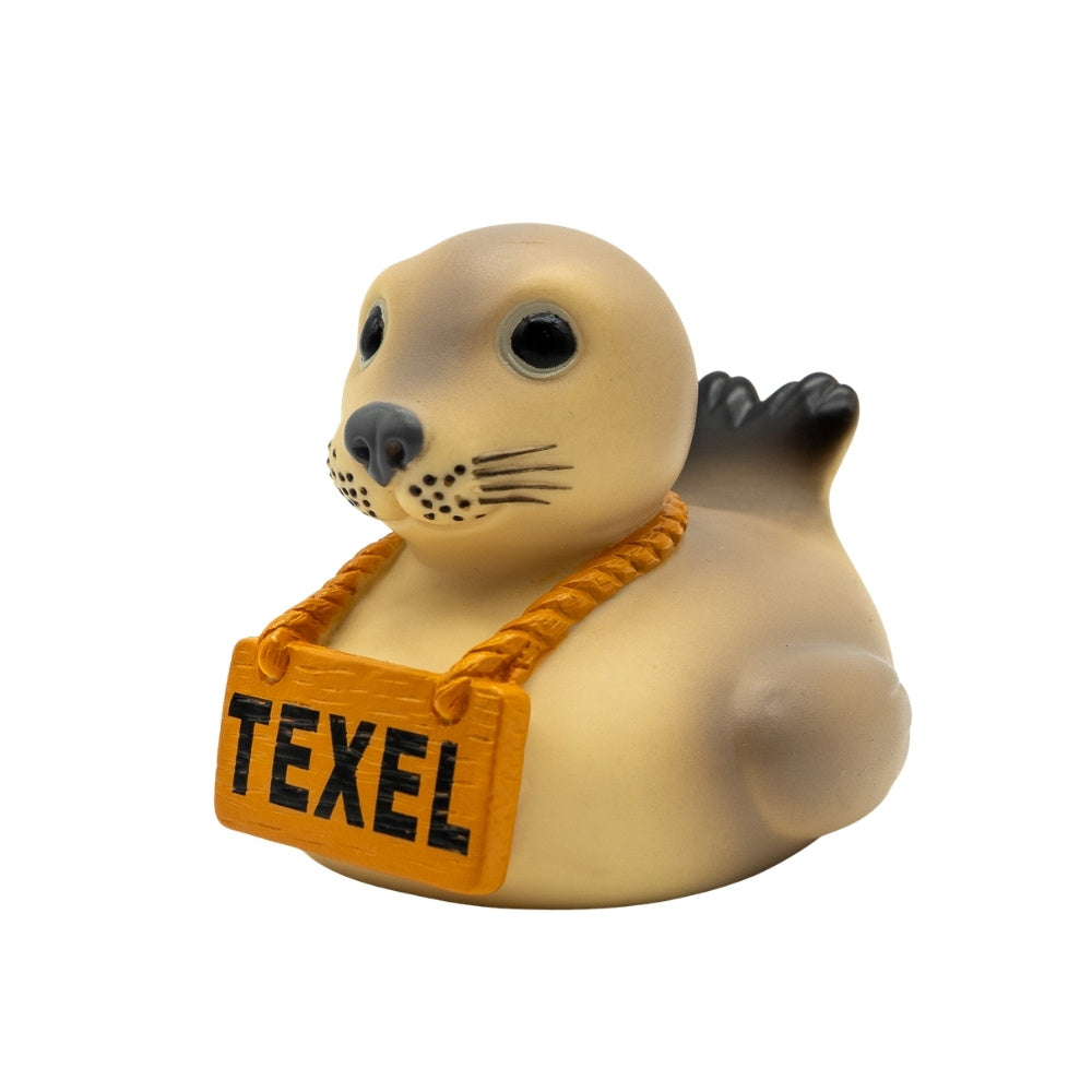 Texel Zeehond Badeendje – Schattige Zeehond met Texel Bordje